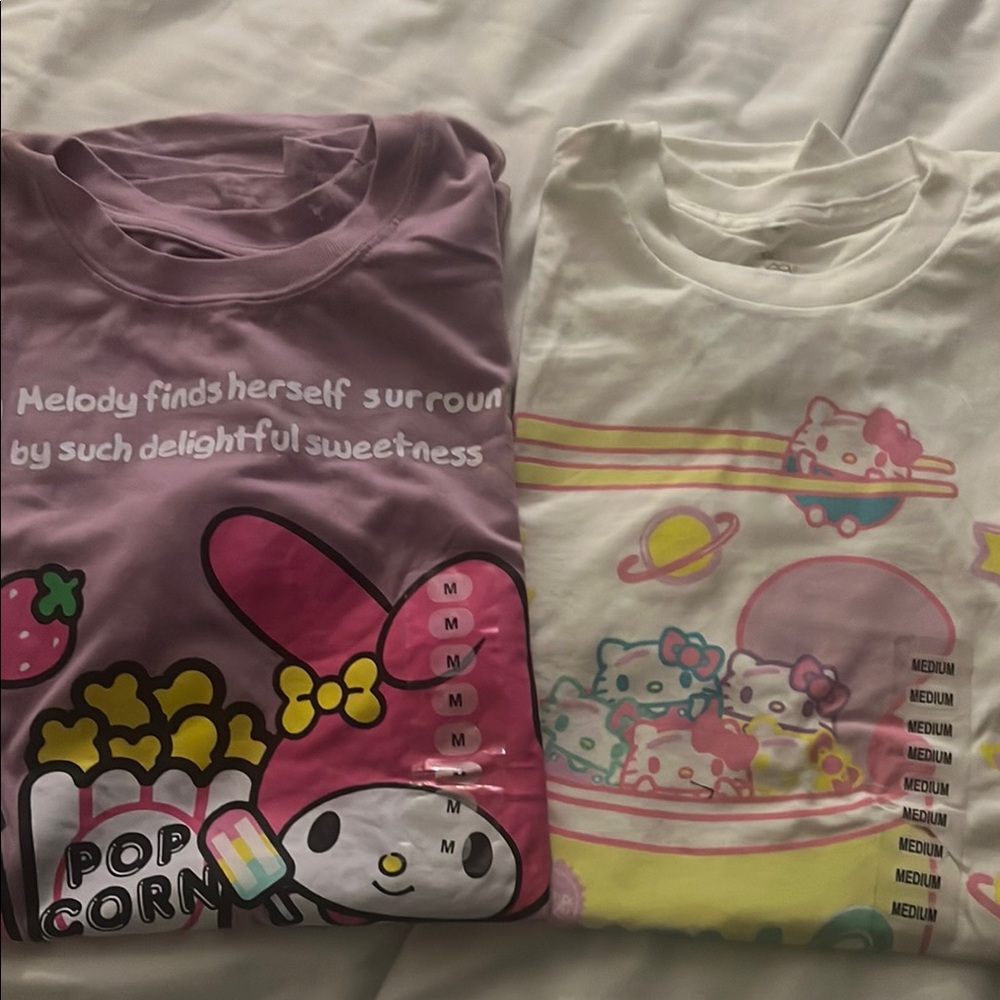 Cute Graphic T-Shirts with Cartoon Print